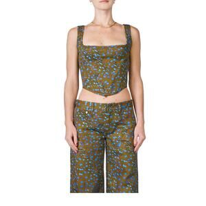 NEW PRISCAVERA denim corset in stingray